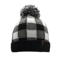 Lumberjack White Pom Pom Beanie Hat - Warm Winter Hat for Men & Women with Furry Sherpa Fleece Lining Fluffy Yarn, Pom Pom Beanie Hat, Yarn Pom Pom, Winter Outfits Cold, Winter Beanie, Current Fashion Trends, Cold Weather Accessories, Pom Beanie, Lumberjack