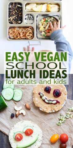 easy vegan school lunch ideas for adults and kids