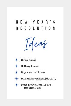 the new year's resolution idea is shown in blue ink on a white background