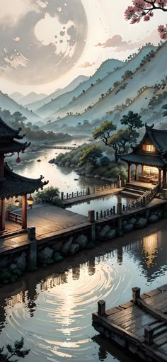 Danmei Aesthetic, رعب نفسي, Landscape Scenery, Fantasy Art Landscapes