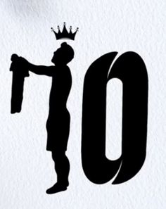 the silhouette of a man with a crown on his head holding a piece of paper