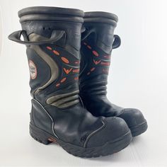 Thorogood Hellfire Knockdown Elite 14" Structural Firefighting Fireman Boots Tagged Size: Men's 10.5 M Condition: Used; Normal Wear, Overall Good Condition. All Photos Are Of The Actual Item You Will Receive. Firefighter Boots, All Photos, Firefighter, Overalls, Men's Shoes, Size 10, Shoe Boots, Man Shop, Boots