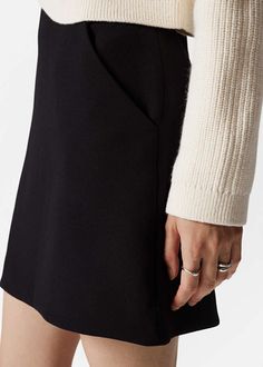 A-Line Mini Skirt - Black - Mini skirts - & Other Stories US Style Inspiration Winter, A Line Mini Skirt, Skirt Co Ord, Black Mini Skirt, Fashion Story, Fashion Company, Piece Of Clothing, A Line Skirts, Autumn Winter Fashion