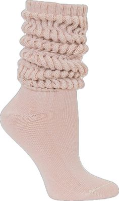 Cozy Mid-calf Spring Socks, Thick Casual Cable Knit Socks, Thick Cable Knit Casual Socks, Seashell Pink, Slouch Socks, Mid Calf, Sea Shells, Socks, Size 6