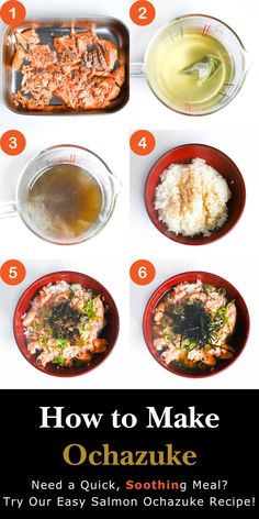 how to make ochazuke with instructions for making it in the instant pot