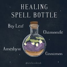 Healing Spell, Witches Jar, Magickal Herbs, Spells For Beginners, Easy Spells