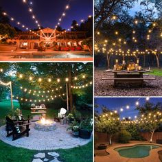 Add instant lighting to your patio, deck or balcony with our bright white Outdoor Half-Chrome Lights. 10 clear glass bulbs are spaced 12-in apart along a 10' cord. Reflective chrome finish on the lower half of the bulb creates indirect light. use with a dimmer for soft lighting at a wedding, party, or camping. Heavy duty sockets stand up to rain and wind. Leave them up all summer for entertaining outside, or keep them up all year in mild climates JONATHAN Y 10-Feet Plug-in Black - Half Chrome In Backyard Christmas Party, Lake Beach Wedding, Patio Light Ideas, Vibe Place, Wedding Tent Lighting, Pergola Lights, Backyard Christmas, Festoon Lights Outdoor, Kentucky Lake