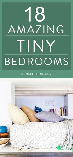 Small space bedroom inspiration - from guest bedrooms to apartments to dorm rooms - for stylishly making use of every inch. Interior Ideas For Bedroom, Bed Alternatives Small Spaces, Tiny Bedroom Ideas, Space Maximization, Very Small Bedroom, Tiny Room, Tiny Bedrooms, Small Space Bedroom, Small Bedrooms