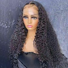 Black Color Hair, Curly Lace Frontal, Curly Lace Wig, Natural Hair Stylists, Curls For The Girls, Remy Hair Wigs, Hair Line, Curly Lace Front Wigs