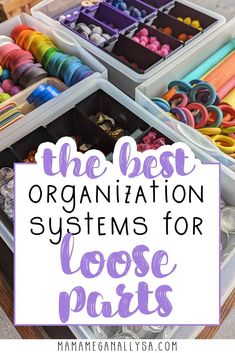 the best organization systems for loose parts