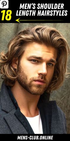 Mens Long Haircut Shoulder Length, Shoulder Length Hairstyles Men, Longish Hair Men, Mens Long Hairstyles Shoulder Length, Mens Shoulder Length Hairstyles, Shoulder Length Hair Men Wavy, Med Length Men’s Haircuts, Mens Mid Length Hairstyles Straight Hair, Men’s Shoulder Length Straight Hair