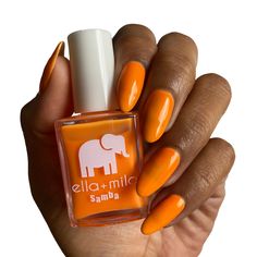 Vivid neon orange *This nail polish shown has a sheer, matte finish. A white color is recommended before applying this color to make the color pop and a glossy top coat for a shiny finish.Suggested products: White color: Pure love or I need a tan Top coat: In a rush or What the gel Nail polish bottle 13.3 ml - 0.45 fl oz | ingredients "17-Free" products do not contain: Acetone, Animal-Derived Ingredients, Bisphenol-A, Camphor, Ethyl Tosylamide, Formaldehyde, Formaldehyde Resin, Gluten, Glycol Et Usa Nails, Nail Polish Bottle, Orange Nail Polish, Nail Polish Bottles, Vegan Animals, Tan Top, Aperol Spritz, Free Products, Uv Lamp