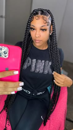 Weave Ponytail Hairstyles, Braided Hairdo, Jumbo Box Braids, Braided Cornrow Hairstyles, Cute Box Braids Hairstyles, Quick Braided Hairstyles