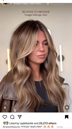 Bronde Balayage With Dark Roots, Blonde Going Brown, Bronde Balayage Hailey Bieber, Creamy Highlights Brown Hair, Hair Color Idea For Pale Skin, Smudge Root Bronde, Blended Dark Blonde Hair, Hair Colors That Make Green Eyes Pop, Bronde Lowlights Formula