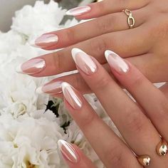 95 Chrome Nail Designs: Glitter, Short Styles &Amp; More For 2024 4 Grad Nails, Bridal Era, Pink Stiletto Nails, Ball Makeup, Subtle Nails, Nagel Tips, Colorful Nails, Manicure Tips, Fake Nails With Glue