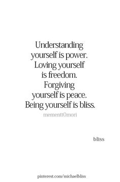 a quote that reads,'understand yourself is power loving yourself is freeformn