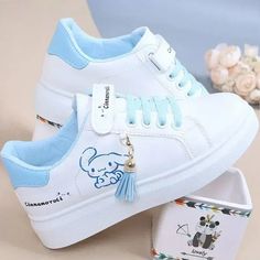 Description: Make every step adorable with these Miniso Sanrio-inspired children’s sneakers featuring beloved characters Kuromi, Cinnamoroll, and My Melody. Designed with a soft bottom and anti-slip sole for extra comfort and safety, these cute heart-themed shoes are perfect for little girls who love kawaii anime style. An ideal gift for any Sanrio fan! Features: Sanrio Characters: Adorned with Kuromi, Cinnamoroll, and My Melody, bringing fun anime charm to every outfit. Soft Bottom: Prov Cinnamoroll Shoes, Cinnamoroll And My Melody, Anime My Melody, Cute Cinnamoroll, Kawaii Kuromi, Basket Anime, Girls Heart, Kuromi Cinnamoroll, Kawaii Shoes