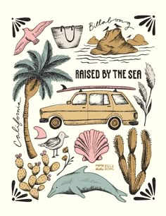 Beach Wall Collage, Surf Poster, 타이포그래피 포스터 디자인, Picture Collage Wall, Surf Art, Picture Collage, Room Posters, 로고 디자인, Girl Drawing