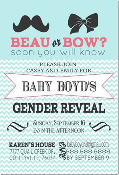 Gender Reveal Bows Gender Reveal, Bow Gender Reveal, Title Ideas, Gender Reveal Invitations, Future Family, Baby Reveal, Reveal Ideas