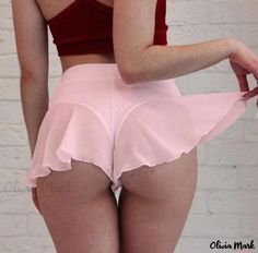 Olivia Mark - Sensual Nightwear to Enchant Your Home Life Moda Academia, Short Pollera, Womens Summer Shorts, Dress Chiffon, Skirt Mini, Mini Short, Sport Dress, Pole Dance, Garters