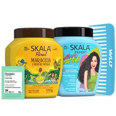 PRICES MAY VARY. Ultimate Curly Hair Duo: Enhance your curls with Skala's Mais Cachos and Maracuja Curl Creams, designed to define and hydrate your natural curls. Achieve salon-quality results from the comfort of your home with this powerful curly hair kit. Viral TikTok Sensations: Discover why these Skala curl creams have gone viral on TikTok. Loved by curly-haired enthusiasts globally, these Brazilian favorites are perfect for achieving soft, bouncy, and frizz-free curls. Nourishment with Braz Brazil Hair Products, Curly Products Perfect Curls, Pattern Curly Hair Products, Curly Hair Hair Products, Brazilian Hair Products, Affordable Curly Hair Products, Skala Hair Products, Good Curly Hair Products, Best Curl Cream