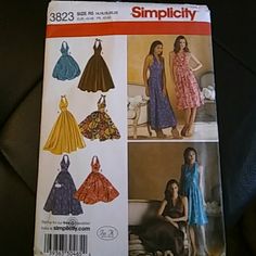 the sewing pattern for this dress is very easy to sew