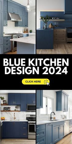 the blue kitchen design is now available for purchase