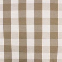 a brown and white checkered table cloth