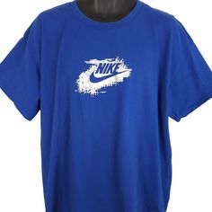 Vintage Nike T Shirt Mens Size 2XL Blue Y2K Streetwear Condition: pre-owned Measurements: Collar to hem: 28.75 inches Underarm to underarm: 25.5 inches International Buyers - Please Note: Import duties, taxes, and charges are not included in the item price or shipping cost. These charges are the buyer's responsibility. Please check with your country's customs office to determine what these additional costs will be prior to buying. Nike T Shirt Mens, Blue Y2k, Nike T, Shirt Nike, Nike Vintage, Nike Tshirt, Mens T Shirts, Y2k Streetwear, Vintage Nike