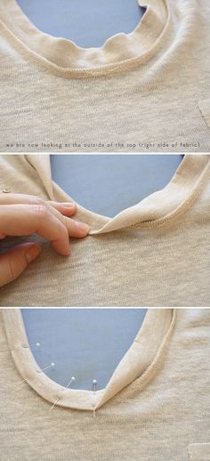 how to sew a t - shirt with no sewing holes or stitches on it