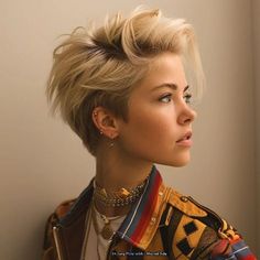 Layered Haircuts For Wavy Hair, Short Punk Hair, Shoulder Haircut, Pixie Haircut Fine Hair, Longer Pixie Haircut, Long Pixie Hairstyles, Short Shag Haircuts, Hair Pixie, Haircuts For Wavy Hair