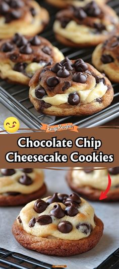 Chocolate Chip Cheesecake Cookies Chips A Hoy Cookies Dessert Recipes, Brownie Cheesecake Cookie, No Bake Cheesecake Cookies, Brownie Cheesecake Cookies, Cheesecake Stuffed Chocolate Chip Cookies, Cheesecake Chocolate Chip Cookies, Peanut Butter Oreo Cookies, Chocolate Chip Cheesecake Cookies, Cheesecake Cookies Easy