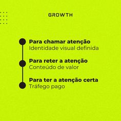 a green poster with the words growth in different languages