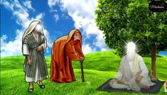 three images of jesus and mary in the grass