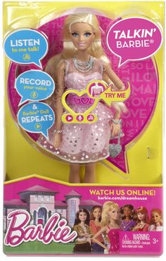 the barbie doll is wearing a pink dress and holding a key to her new home