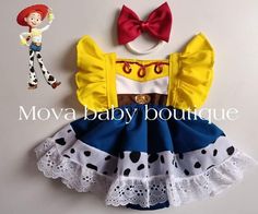 Baby Disney Characters, Baby Birthday Dress, Jessie Toy Story, Chic Dress Classy, Baby Tutu, Toddler Romper