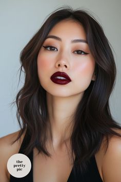 Fall Makeup Dark Lips, Dark Autumn Dramatic, Autumn Glam Makeup, Wedding Makeup For Red Hair, Fall 2024 Makeup, Dramatic Eye Makeup Looks, Fall Makeup 2024, October Makeup Looks, Bold Glam Makeup