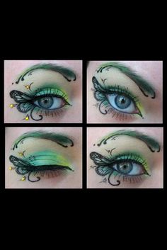 Karneval Diy, Butterfly Ideas, Halloween Eye Makeup, Halloween Eyes, Cool Makeup Looks, Fairy Makeup