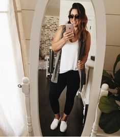 My go to outfit for running errands! Super simple but stylish at the same time! http://liketk.it/2sjrO #liketkit @liketoknow.it @liketoknow.it.family #LTKcurves #LTKsalealert #LTKstyletip #LTKshoecrush #LTKfit #LTKfamily Tank Top White, New Wardrobe, White Tank Top, Fall Winter Outfits, Super Simple, Curvy Fashion, Racerback Tank Top, Racerback Tank, Sneakers Fashion