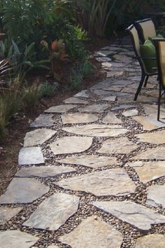 Transform your patio into a garden oasis with these 8 inspiring ideas! From lush foliage to cozy seating areas, embrace nature in style. Discover how to bring the beauty of the outdoors into your outdoor space with these creative patio design tips. Perfect for garden lovers looking to create a peaceful retreat right at home. Diy Stone Patio, Stone Patio Ideas, Stone Patio Designs, Flagstone Walkway, Patio Plans, Diy Backyard Patio, Concrete Patios, Stone Patio, Flagstone Patio