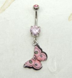 14g double gem surgical steel belly ring features pink and black butterfly charm. You choose from barbell with dark pink gem, light pink gems, black gem or clear crystal gem. Belly ring measures 1 7/8 inches long total length. Barbell is 14g surgical steel. For Belly Button Rings: https://www.etsy.com/shop/AllAboutClass?section_id=18474235&ref=shopsection_leftnav_1 For Add a Charm Belly Rings: https://www.etsy.com/shop/AllAboutClass?section_id=14180524&ref=shopsection_leftnav_2 For charm Adjustable Nickel-free Pink Belly Rings, Pink Black Butterfly, Pink And Black Butterfly, Navel Jewelry, Black Gems