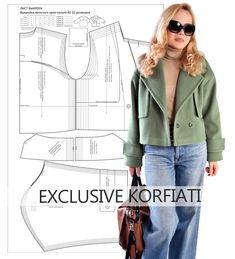 С чем носить кроп-пальто - в сочетании с широкими джинсами и водолазкой Crop Jacket Pattern, Cropped Trench Coat, Cropped Coat, Fashion Design Patterns, Coat Women Fashion, Clothing Design Sketches, Diy Sewing Clothes, Coat Patterns