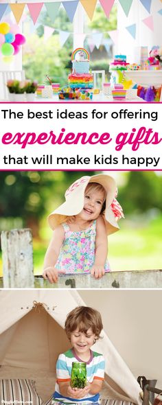 the best ideas for offering experience gifts that will make kids happy