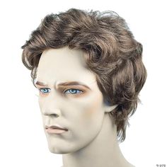 Tousled wavy men's wig great for many contemporary characters. Synthetic wig fits most adults. Mens Wig, 1840s Fashion, Reference Male, Hair Wigs For Men, Light Chestnut Brown, Champagne Blonde, Mens Wigs, Wavy Wig, Golden Blonde