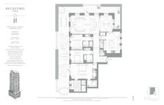 the floor plan for an apartment building