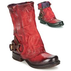 Botas bajas Airstep / A.S.98 SAINT METAL FRONT Rojo 350x350 Gothic Motorcycle, Ankle Cowboy Boots, Cowboy Ankle Boots, Motorcycle Shoes, Gothic Shoes, Boots Woman, Oxfords Shoes, Professional Shoes, Womens Combat Boots