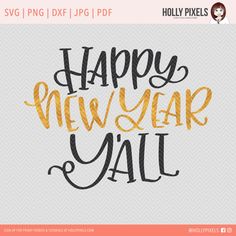 happy new year y'all svg file