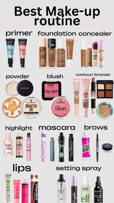 Best Makeup Routine, Makeup Routine Guide, Haut Routine