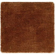 a brown area rug on a white background