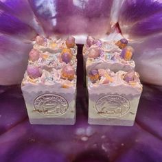 Discover the Magic of Amethyst Crystal Themed Goat Milk Soap Indulge in the luxurious allure of our "Amethyst Glow" Soap, where beauty meets tranquility. Handcrafted with care, each soap bar is infused with silk, kaolin clay, aloe vera, and scented with Blackberry Ambrosia fragrance oil. This bar is lightly scented and smells like: Top note: Sugar, Middle: Apple, Magnolia, Melon, Bottom: Vanilla, this is a floral fruity fragrance - Popular scent. Envelop yourself in a lather that cleanses both b Crystal Soap, Popular Scents, Fruity Fragrance, Organic Olive Oil, Sls Free Products, Palm Oil Free Products, Organic Shea Butter, Soap Gift, Kaolin Clay